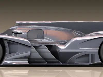 HIGH DETAIL Audi LeMans Race Car - 6 Parts for 3D Printing  3D print model