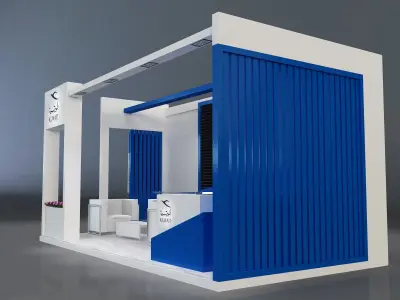 Booth Exhibition Stand a656 3D model