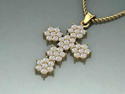 Pendant Cross -D1 3D print model