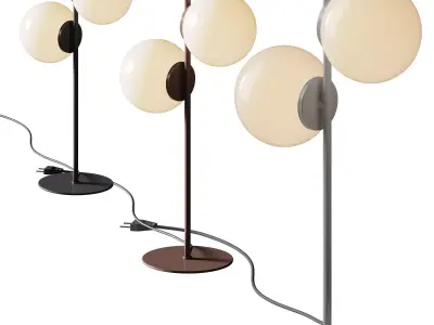  Tafellamp Atlanta van opaalglas 3D model