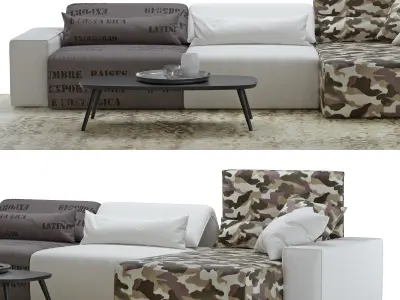 sofa Delta Salotti Reef 3D model