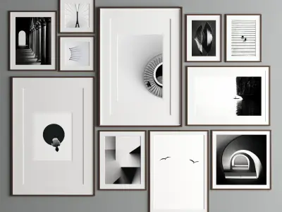 Art Frame 301 Low-poly 3D model