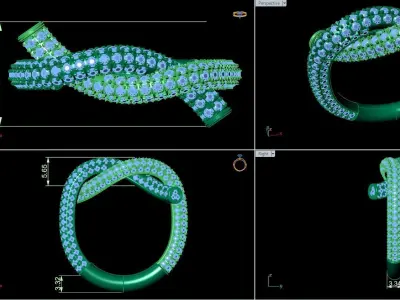 Luxury Fancy Ring 3D print model