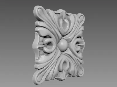 Decor square 03 3D model