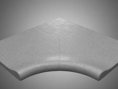 swimming pool border 3D model