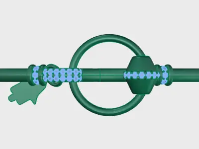 Tazzarine Diamond Bracelet Model 4 3D print model