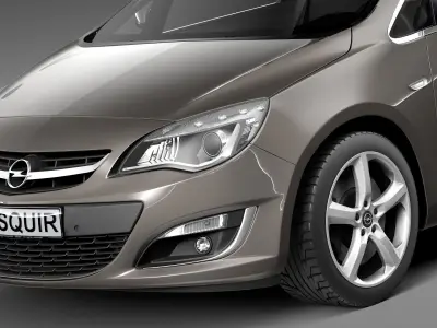 Opel Astra Sedan 2013 3D model