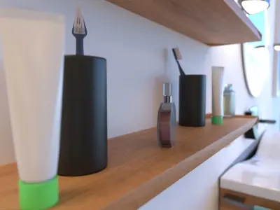 Large Bathroom 3D model