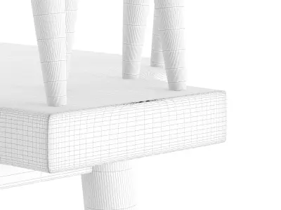 Branca RB Bar Stool 3D model
