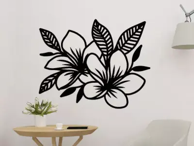 Flower 2D Decoration  3D print model