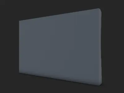Torn Down Stone Wall Rubble 3D model