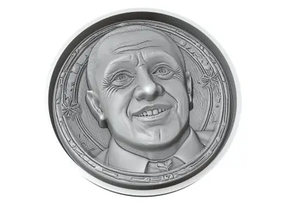 Roberto Carlos Footballer Medallion 3D print model