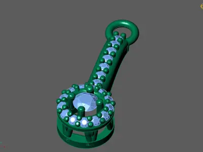 Women Pendants 3DM STL Pendant Renders Details 3D print model 3D print model