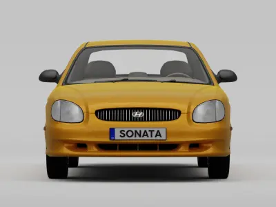 Hyundai Sonata EF  Low-poly 3D model