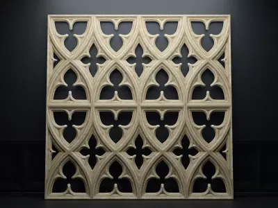 Paneling belonging to Carlisle Cathedral  1842 V1 3D model