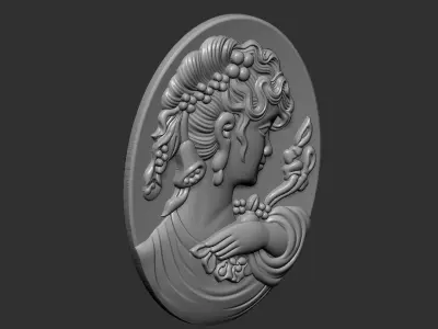 Cameo pendant 3D print model