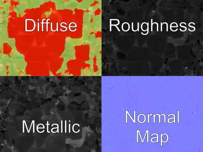 Vibrant Red Strawberry Model Pack Low-poly 3D model