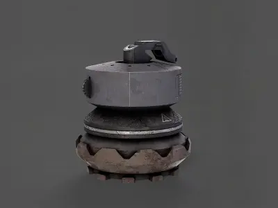 Sci fi model bambers Low-poly 3D model