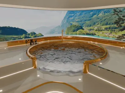 Modern Luxury Bathroom 3D model