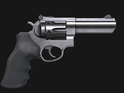 RUGER GP100 Low-poly 3D model