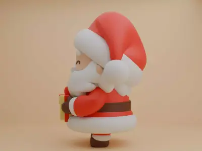 Christmas santa 05 3D print model