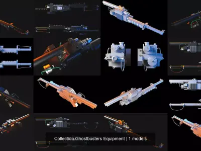 Collection Ghostbusters Equipment