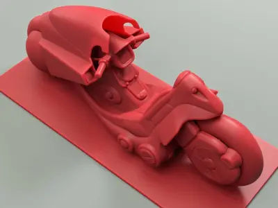 Kaneda Bike 3D Print Model 3D print model