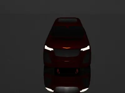 Cadillac XT6 luxury car Low-poly 3D model