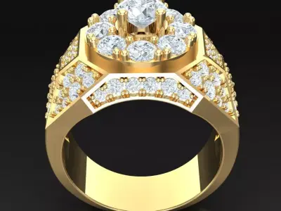 Luxury Men Rings Designs 5MR062 3D print model