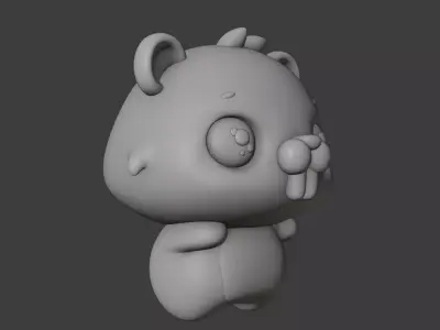 beaver 01 3D print model
