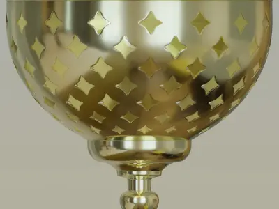 Exotic Moroccan Pendant Lamp 3D model