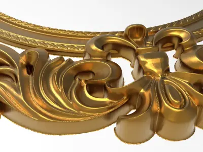 Carved Picture Frame 3D model