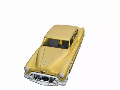 1950s Buick 3D Model Classic American Luxury Sedan 3D model