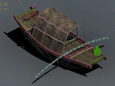 Game Journey to the West - Boat 02 3D model