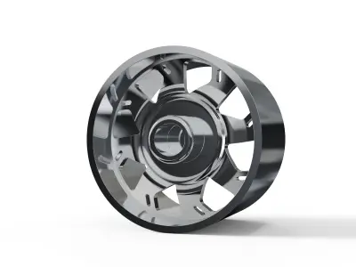 REAR forgiato Forata DURO DUALLY WHEEL Free 3D print model