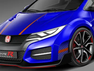 Acura Civic type R concept 2015 3D model