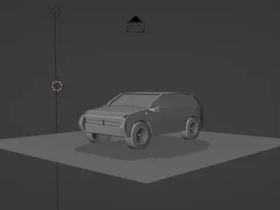 Free Car 3D Model Low-poly 3D model