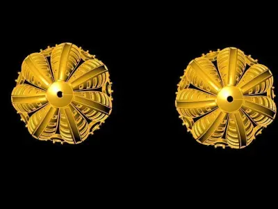 jhumka earrings  3D print model