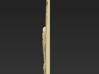 A Wolf in the Forest A116 3D print model
