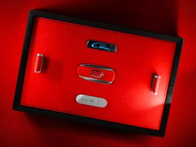 Bugatti Chiron Keys Pack Free low-poly 3D model