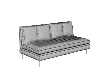 Sofa 01 3D model purchase