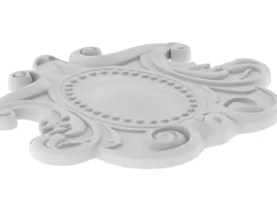 Cartouche Ornament 003 3D model