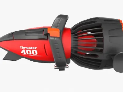 Seascooter blower Low-poly 3D model