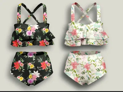 Swimming Suit Marvelous Designer 3D model