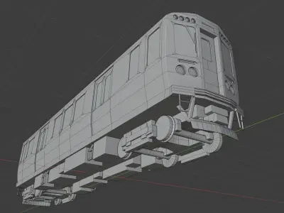 CTA 5000 Train  Low-poly 3D model