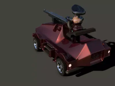 Car For Video Games  Nine 3D model