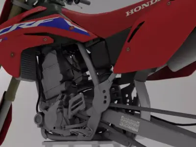 CRF150R 3D Model  Detailed Offroad Motorcycle Blender FBX Low-poly 3D model