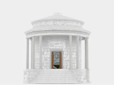 Temple of Vesta  Low-poly 3D model