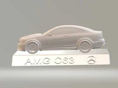 MERCEDES BENZ AMG C63 CAR  3D PRINTING STL FILE 3D print model