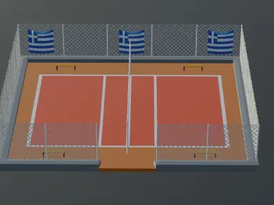 Volleyball Stadium - Greece Low-poly 3D model